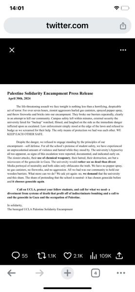 University students rising up against ties with Israel (title edited by MNHQ at request of OP)