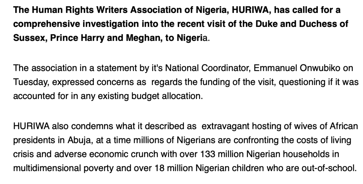 Meghan and Harry spotted out and about - Naija Edition