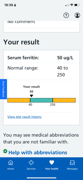 Blood test results and GP no idea