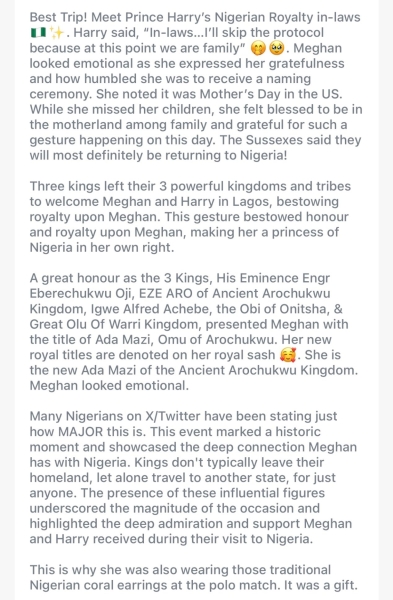 Meghan and Harry spotted out and about - Naija Edition