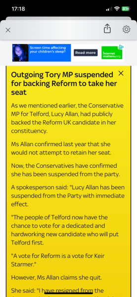 Thread 46 Sunak - don't rain on our parade