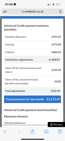 Do you feel bad for receiving a ‘high amount’ of UC?