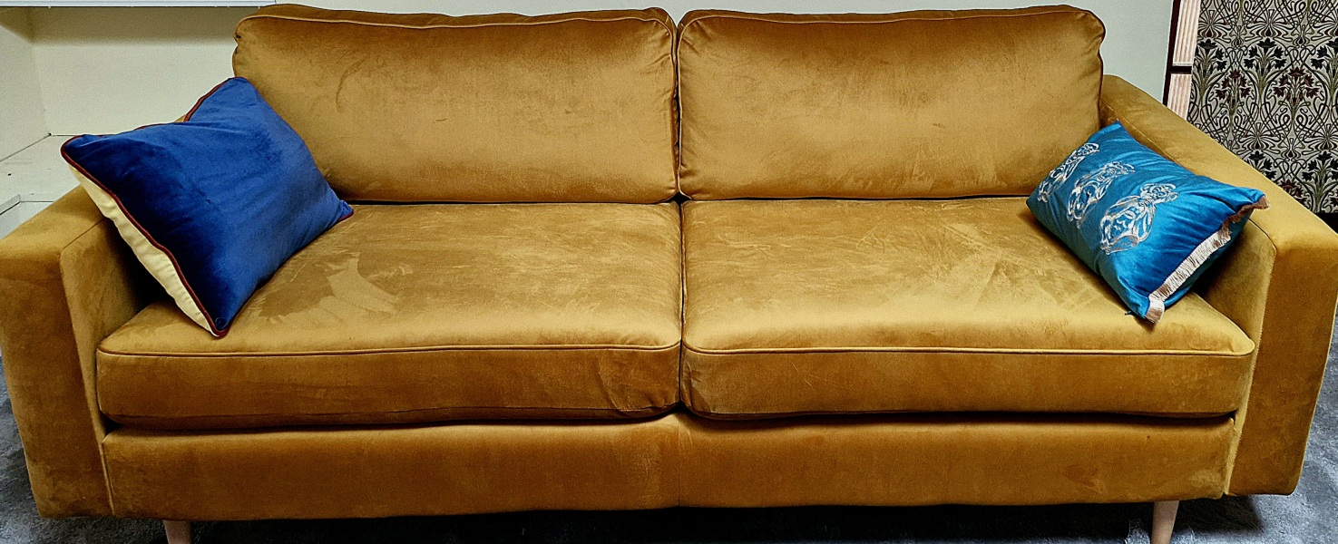 Should I buy a bright pink velvet sofa