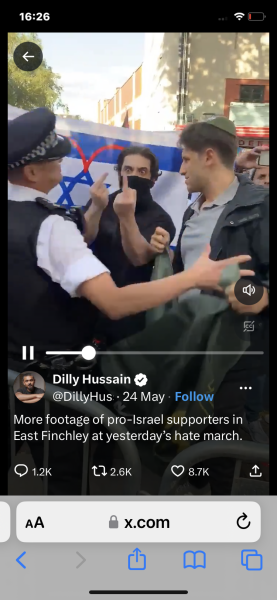 "Brilliant moment pro-Israel protesters get their own back on pro-Palestine mob"