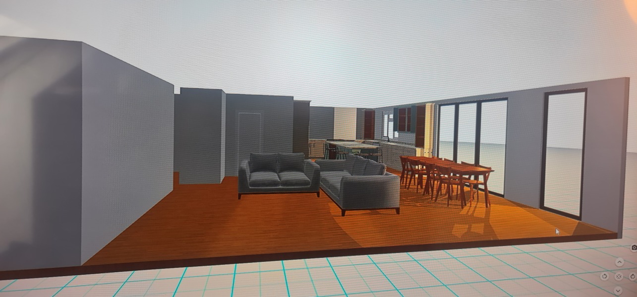 Kitchen/diner/snug layout in extension?