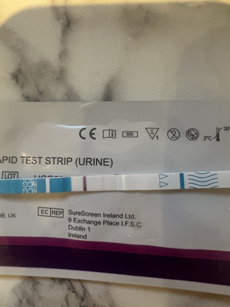 Test too faint for 6 days late for period?