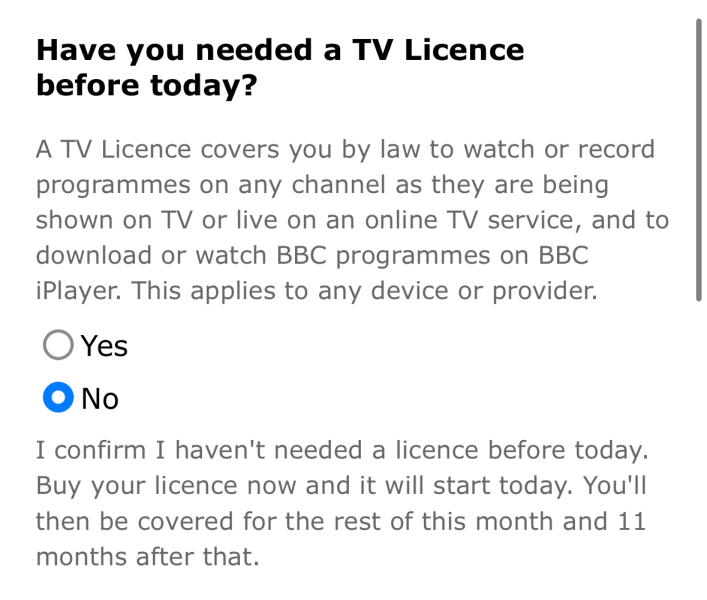TV Licence