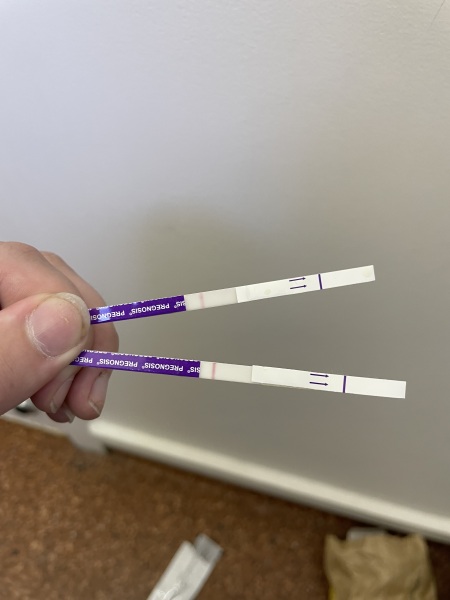 Am I just seeing things or am I pregnant ? Potential positive test