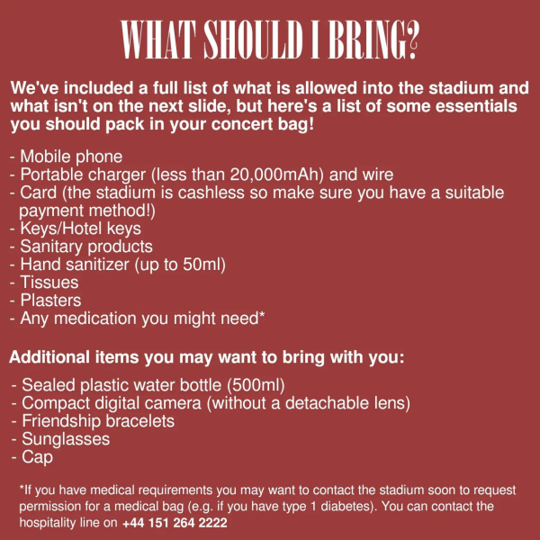 What to wear to Taylor Swift?