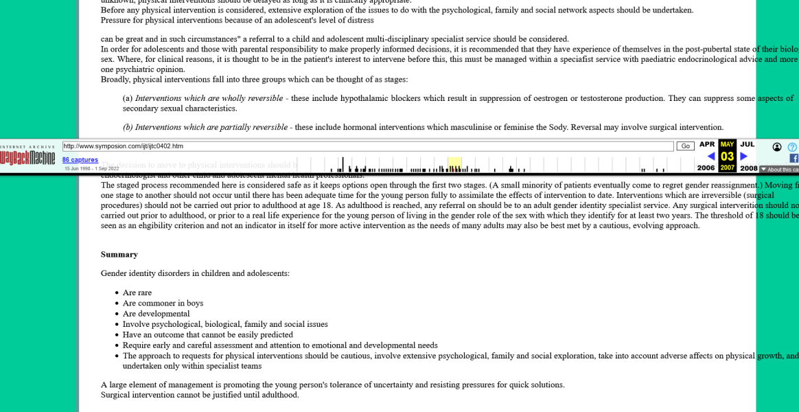 Puberty Blockers. How exactly did we get here?