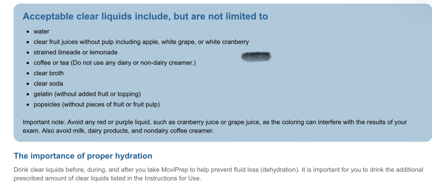 Colonoscopy diet and prep help