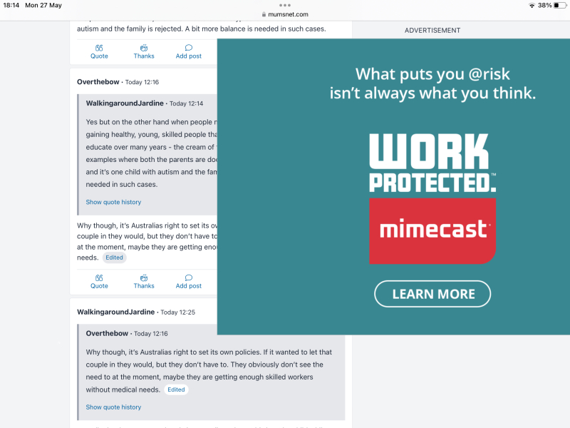Massive ads taking over screen again
