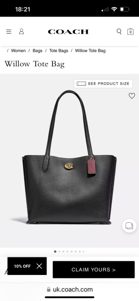 Bag for an 18th