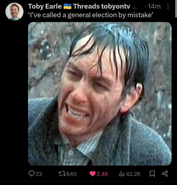 Thread 45 Sunak; Remove one letter and tell his future"