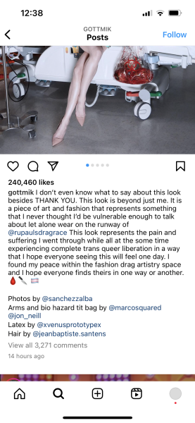 Horrific Drag Race has anybody seen this?? **MNHQ CONTENT WARNING FOR GRAPHIC IMAGE***