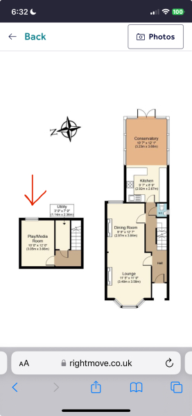 Kitchen extension over/around basement escape window
