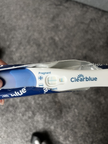 Clear blue test. Evap line or positive