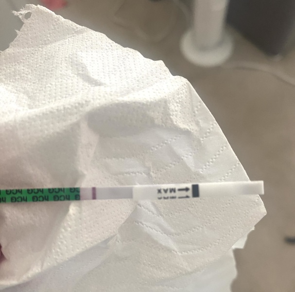 Evap line or faintest positive ever ?