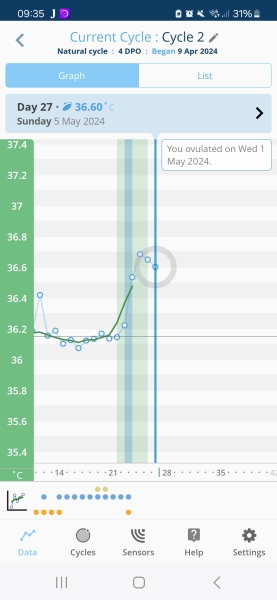 Bbt dip at 4dpo?