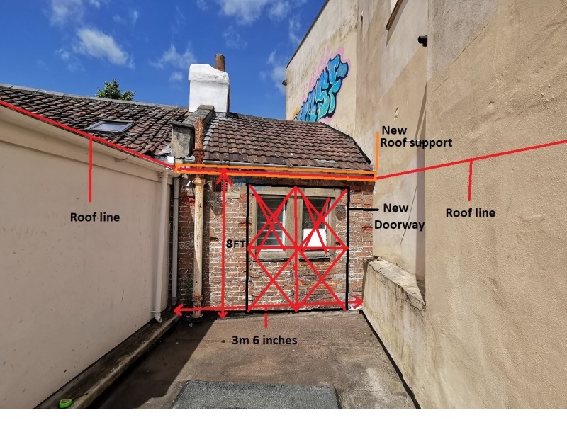 Plans for flat roof extension