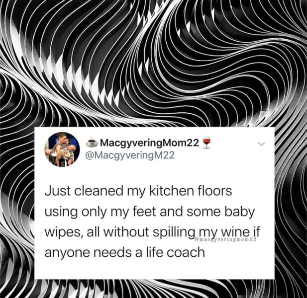 To ask the simplest way to wash your kitchen floor?