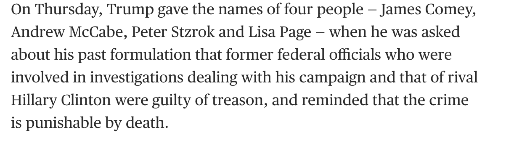 ... to be over the moon that Trump has been found GUILTY on all 34 charges?