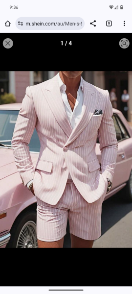 No shorts at my wedding