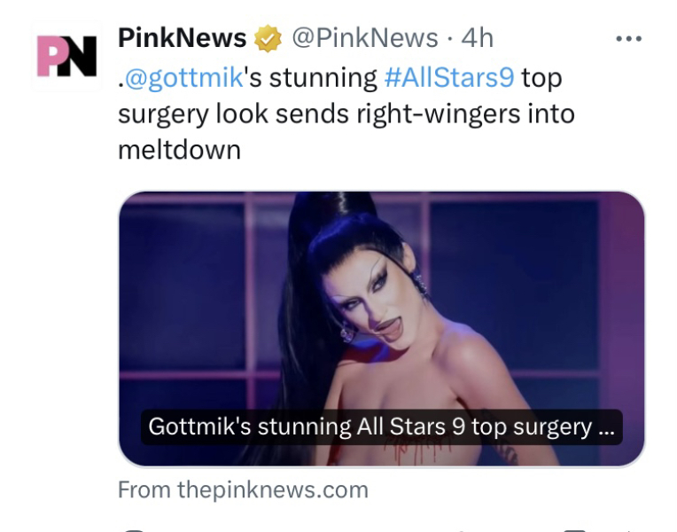 Horrific Drag Race has anybody seen this?? **MNHQ CONTENT WARNING FOR GRAPHIC IMAGE***