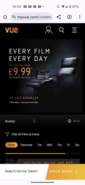 To think the cinema is a day to day event