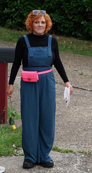 Dungarees on the telly!