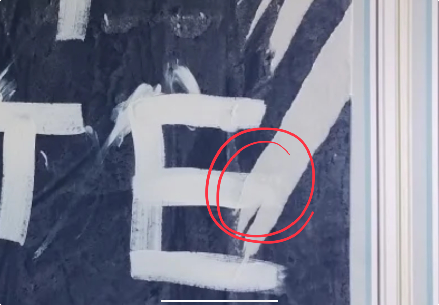 Mysterious writing under wallpaper - what does it mean?