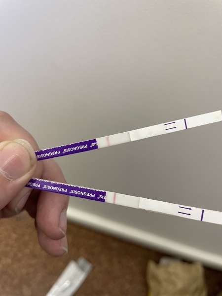 Am I just seeing things or am I pregnant ? Potential positive test