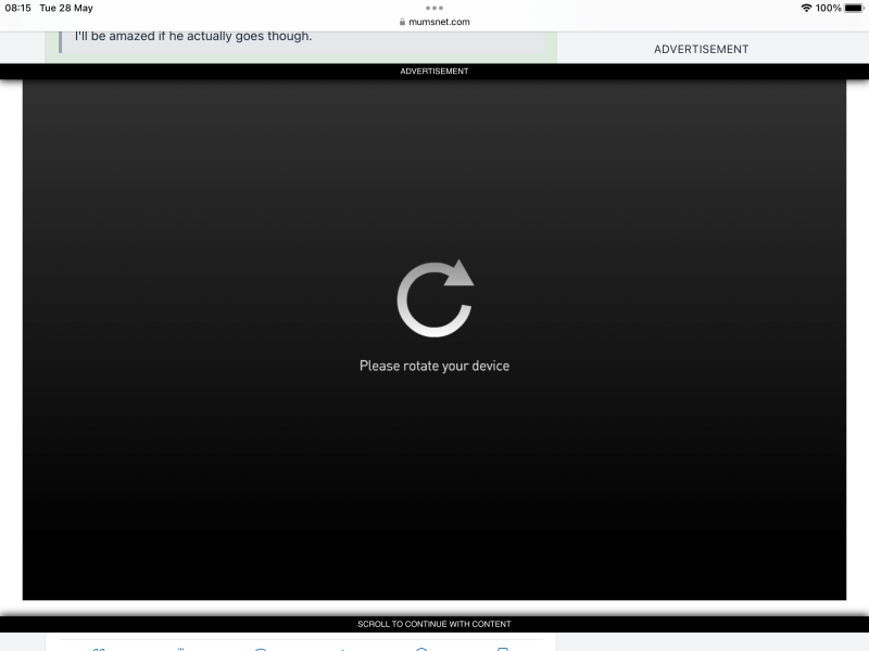 Please rotate your device