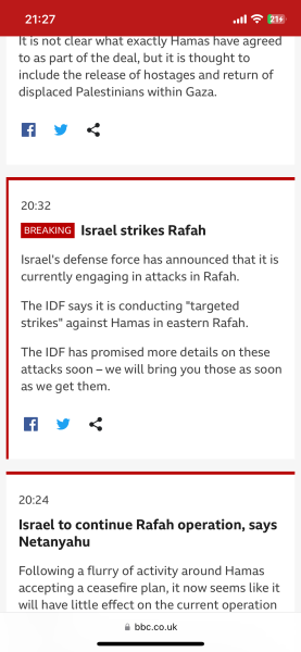 Rafah bombings (Edited by Mumsnet)