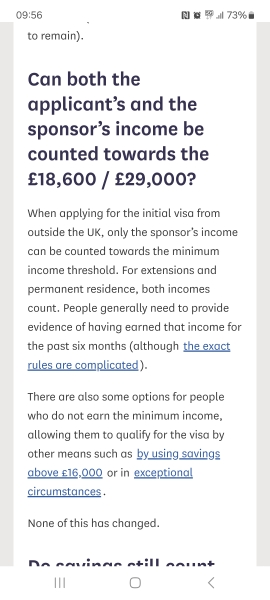 Spouse visa income requirement