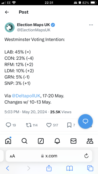 Thread 45 Sunak; Remove one letter and tell his future"