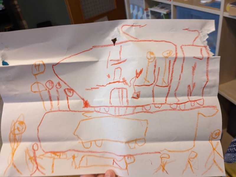 How old is the child who drew this?