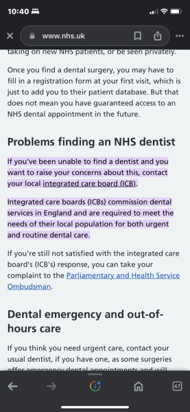 What do you do for dentistry?