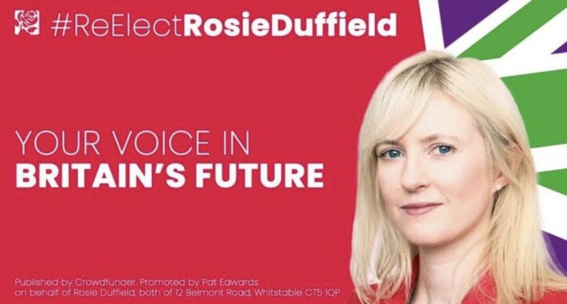 Rosie Duffield’s campaign leaflet