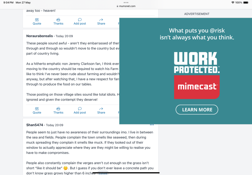 Strobing/flickering adverts