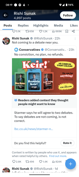 I’m calling the date of the next General Election