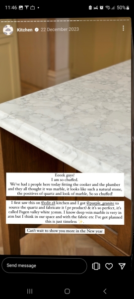 Marble kitchen counter worktops - do you have them - reviews