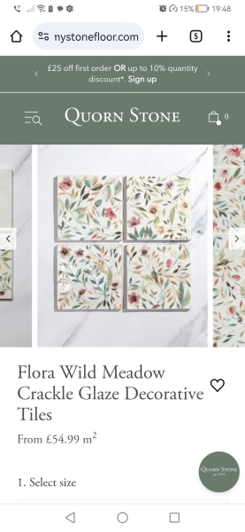 I've fallen in love with these tiles but they're out of my budget really. Would it...