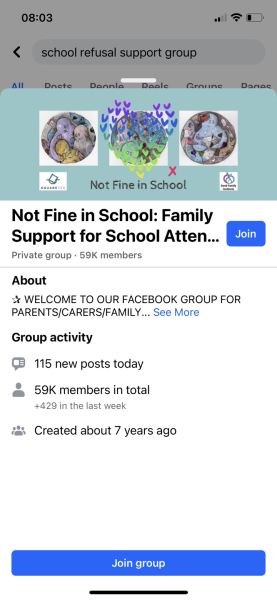 Teenager refusing to go to school