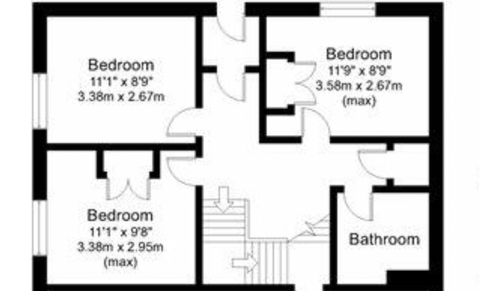 Garden access from lower ground bedroom floor of upside down house