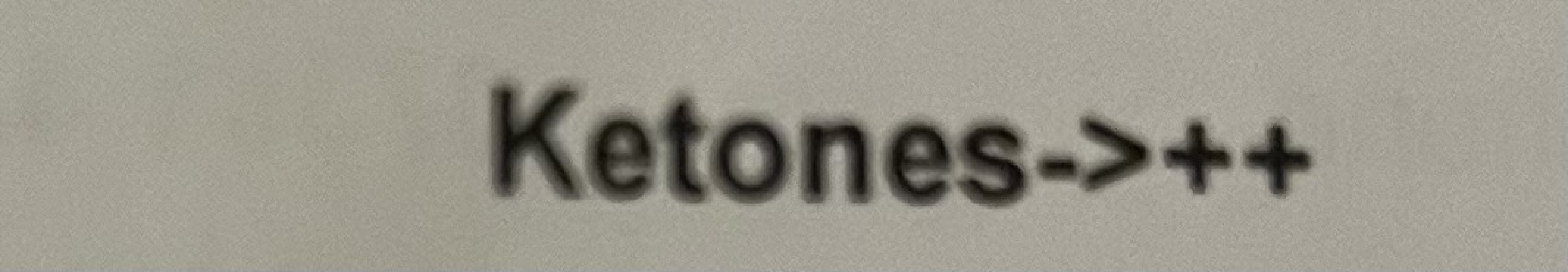 what does this mean ketones