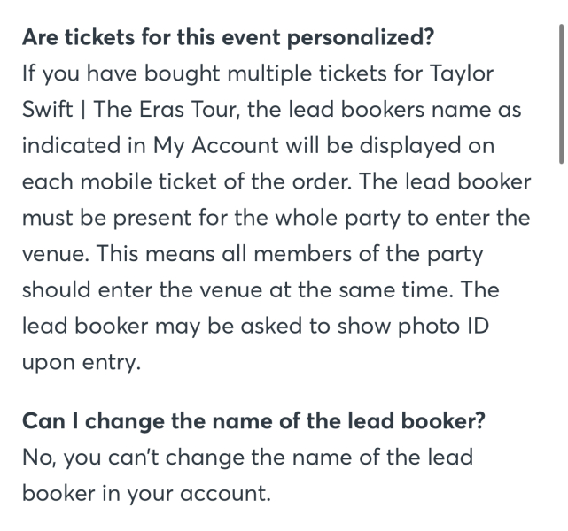 to think friend should give me her Taylor Swift tickets?