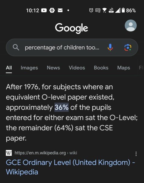 To wonder about CSEs v O Levels