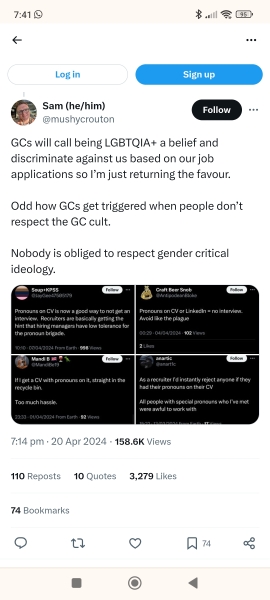 NHS HR person claims to reject GC applicants