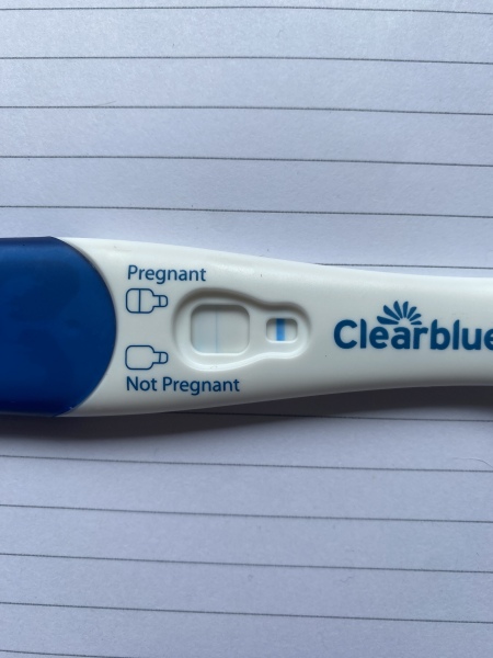 Clear blue test. Evap line or positive